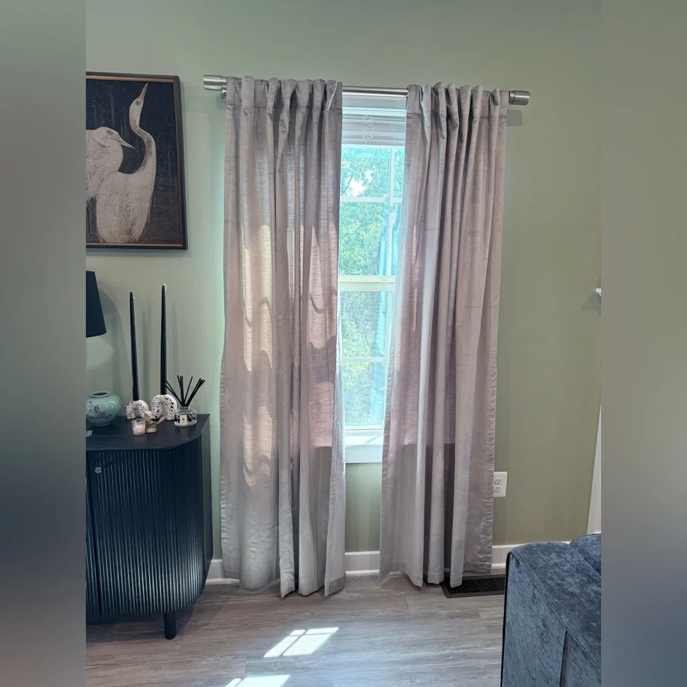 West Elm Luster Velvet Curtains